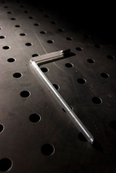Angled Thermometer on Autopsy Table