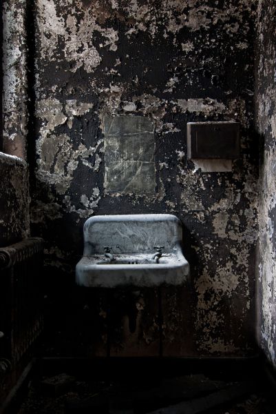 Burned Bathroom