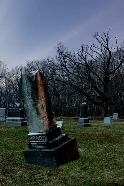 Glenwood Cemetery NY full moon Bradt