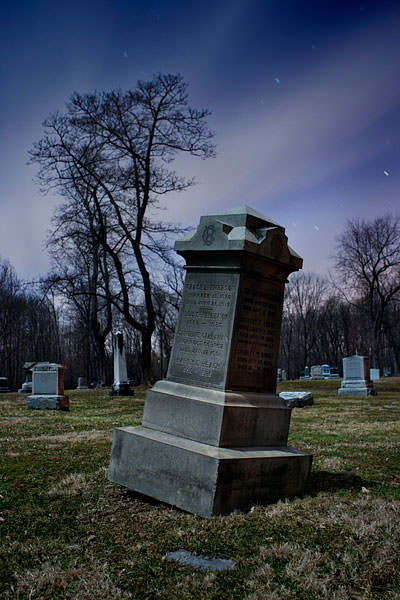 Glenwood Cemetery NY full moon
