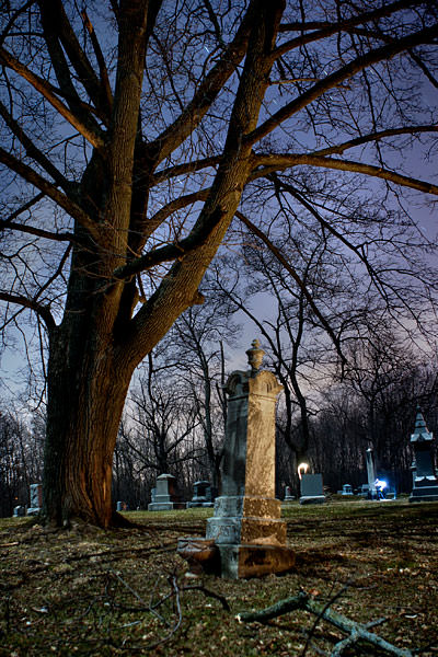 Glenwood Cemetery NY full moon