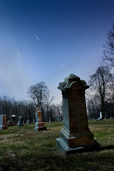 Glenwood Cemetery NY full moon