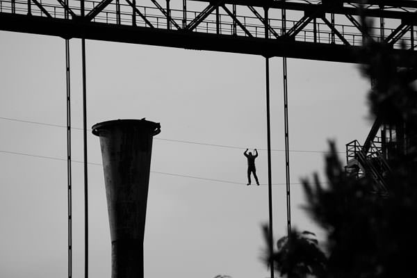 Landschaftspark Duisburg-Nord wire rope