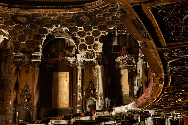 abandoned theater box seats