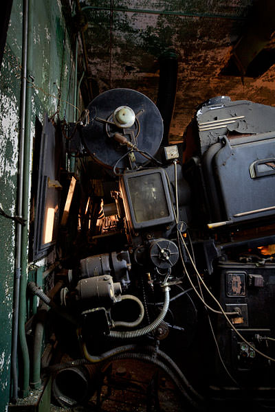 abandoned theater projectors